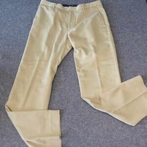Banana Republic Non-Iron Tailored Slim Fit Chinos Mens 32x32 Khaki Dress Pants